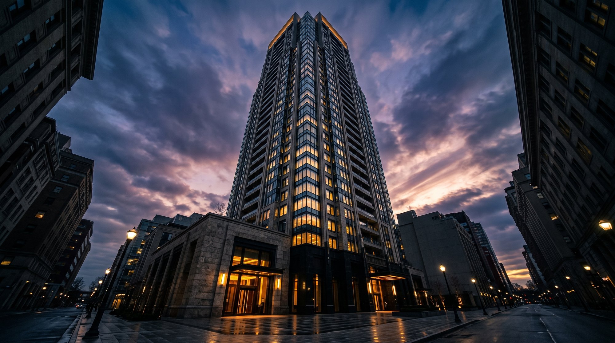 Edifício de alto padrão finalizado